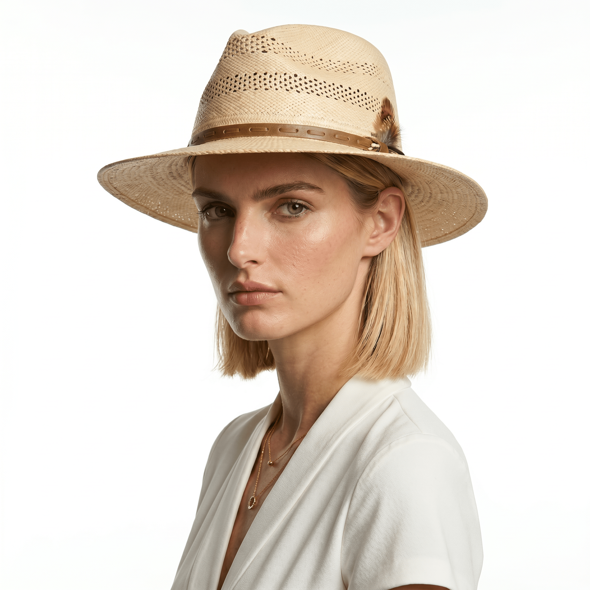Chapeau Panama Vented Crown Bogart