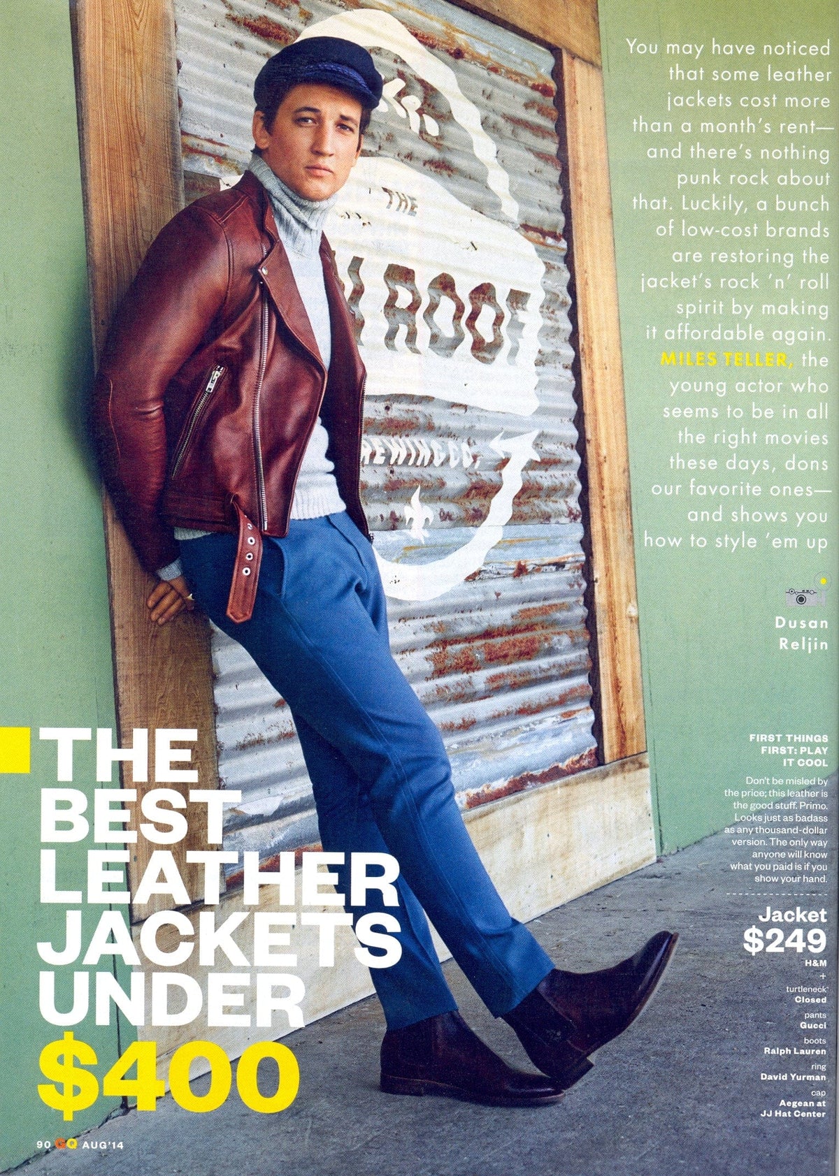 GQ - Août 2014
